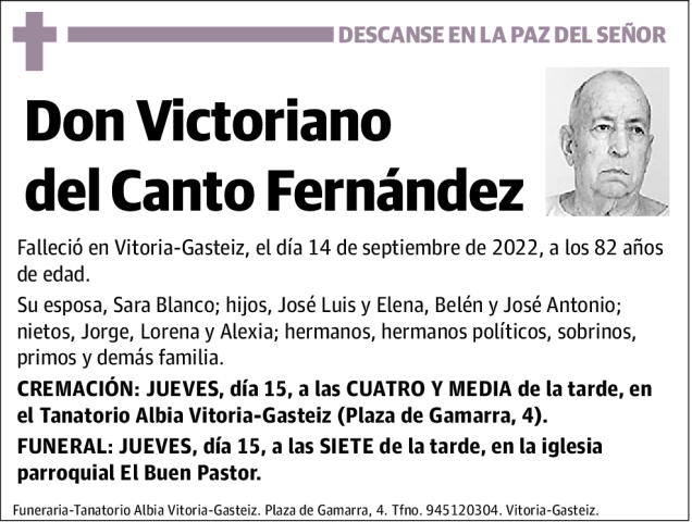 Victoriano  del  Canto  Fernández